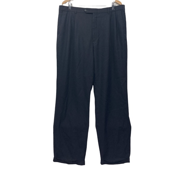 Other - Oscar De La Renta Mens Dress Pants Black Wool 44L